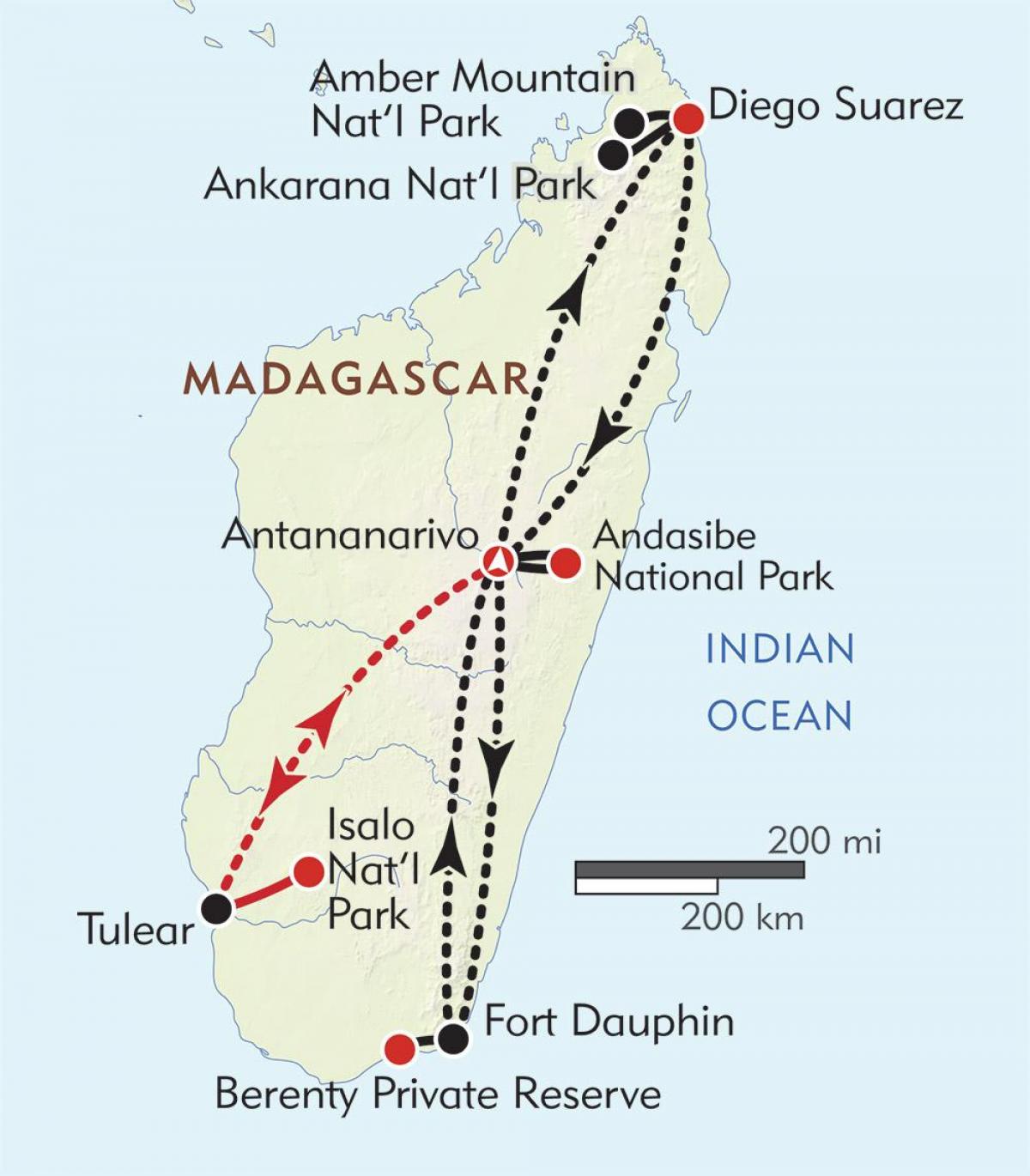 antananarivo Madagaskar kaart
