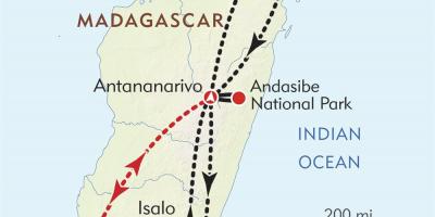 Antananarivo Madagaskar kaart