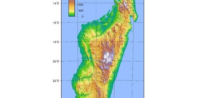 Kaart van Madagaskar opstand